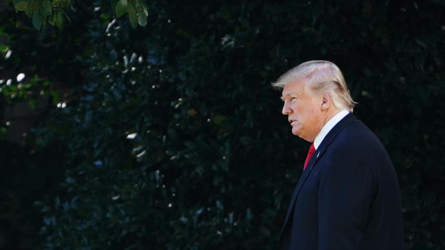 El presidente de Estados Unidos, Donald Trump, en la Casa Blanca, 12 de octubre de 2018. (Foto: AFP)