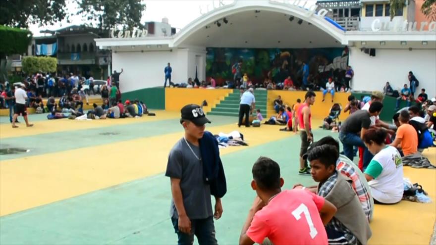 Caravana migrante de Honduras pretende entrar en México