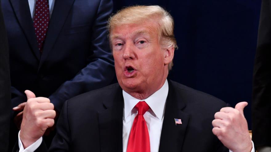 El presidente de EE.UU., Donald Trump, durante un acto en Arizona, 19 de octubre de 2018.