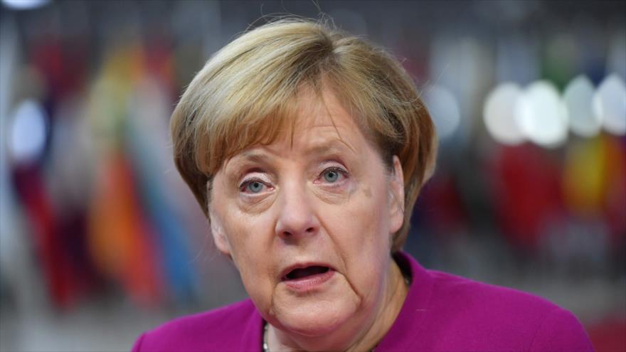 La canciller alemana, Angela Merkel, llega a una reunión de Asia-Europa (ASEM) en Bruselas, 19 de octubre de 2018. (Foto: AFP)