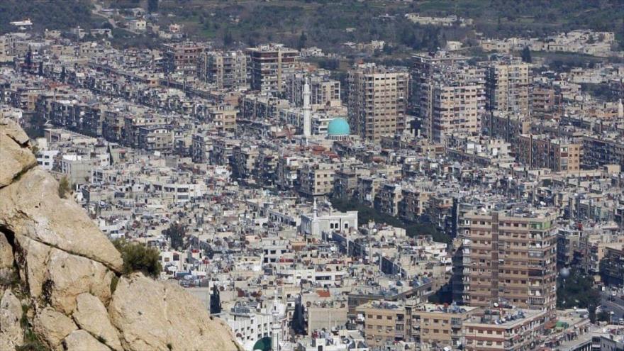 Una vista general de Damasco (capital siria).