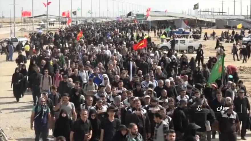 Más fieles musulmanes se unen a la marcha de Arbain