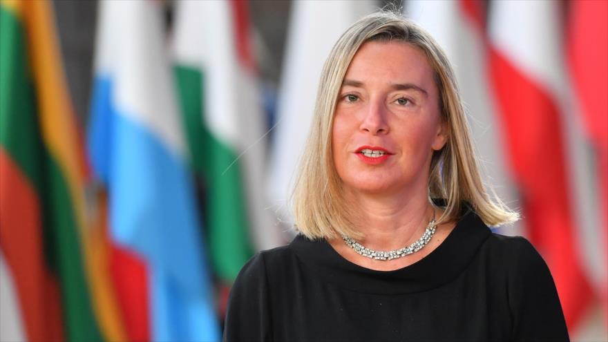 La alta representante de la UE, Federica Mogherini, en el Consejo Europeo en Bruselas, 18 de octubre de 2018. (Foto: AFP)