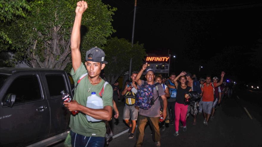 La Caravana de migrantes hacia EE.UU. llega a Chiquimula, Guatemala. 22 de octubre de 2018. (Foto: AFP)