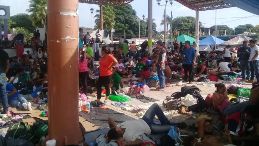 Cada vez más cerca a EEUU: Caravana de migrantes llega a Mapastepec
