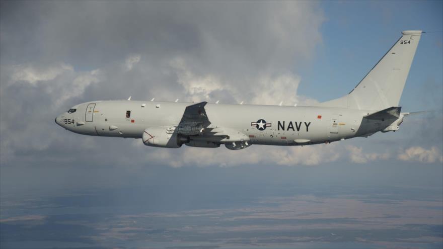 Un avión estadounidense de patrulla marítima Poseidon-8.