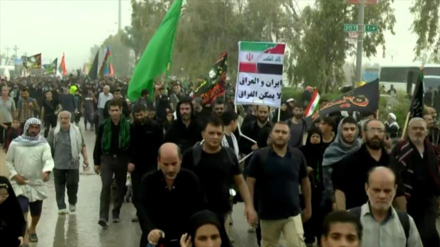 Musulmanes llegan a Karbala para los rituales del Día de Arbaín