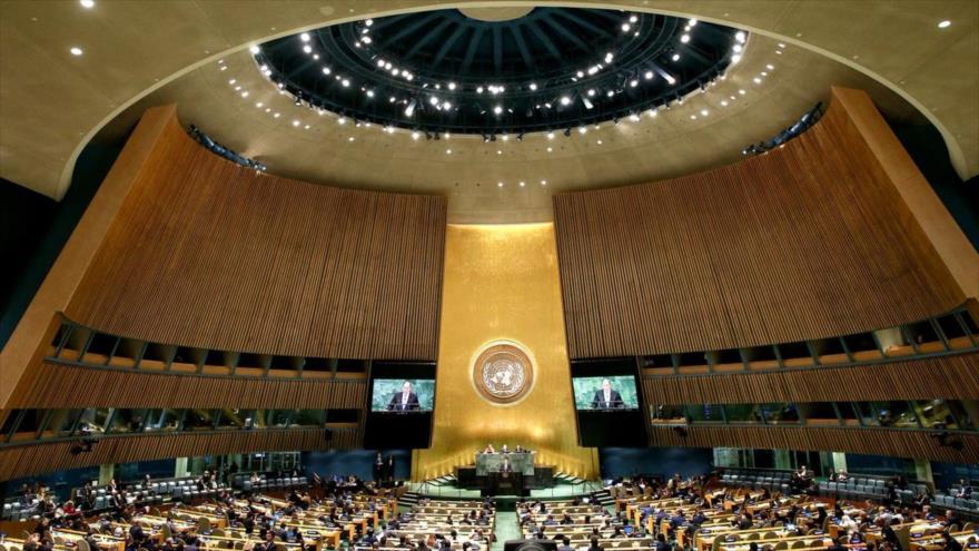 Una sesión de la Asamblea General de la Organización de las Naciones Unidas (AGNU), en Nueva York, 31 de octubre de 2018.