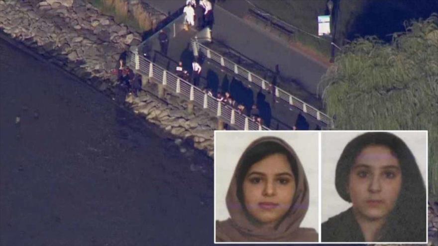 Hermanas saudíes identificadas como Rotana Farea y Tala Farea, cuyos cuerpos fueron hallados en el río Hudson, Nueva York, EE.UU.