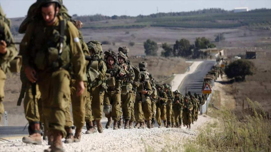 Las fuerzas israelíes durante una maniobra militar en los territorios ocupados palestinos.