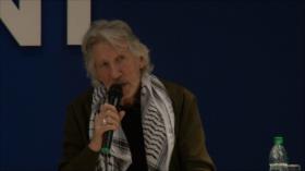 Roger Waters asiste a un acto pro Palestina en Uruguay