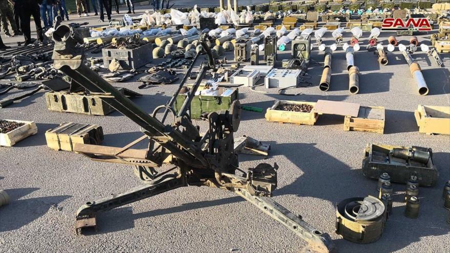 Vídeo: Ejército sirio incauta armas israelíes en Al-Quneitra