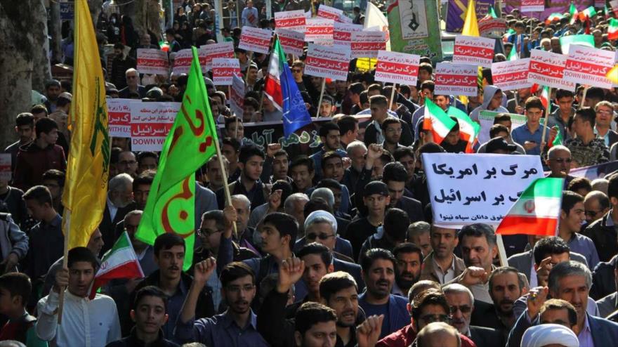 Iraníes condenan tras masivas marchas la hostilidad de EEUU 