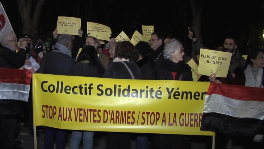 Franceses denuncian la venta de armas a Arabia Saudí