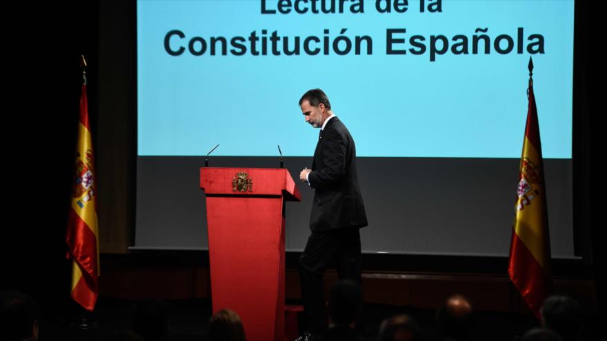 El rey español Felipe VI en una ceremonia en Madrid, 31 de octubre de 2018. (Foto: AFP)