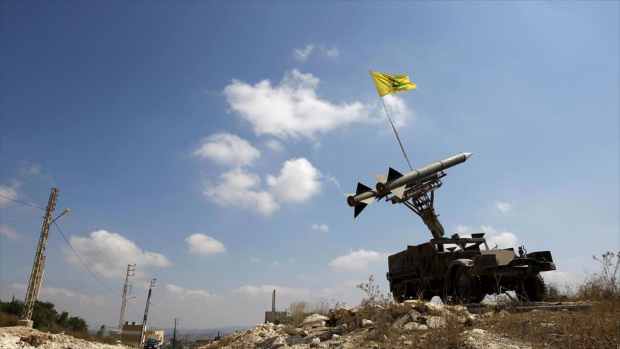 Un lanzacohetes del Movimiento de Resistencia Islámica de El Líbano (Hezbolá).