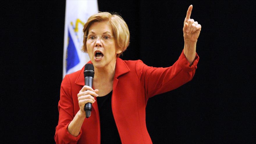 La senadora demócrata de EE.UU. Elizabeth Warren, durante un acto en Massachusetts, 13 de octubre de 2018. (Foto: AFP)