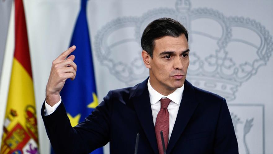 El presidente del Gobierno español, Pedro Sánchez, celebra una conferencia de prensa en el Palacio de la Moncloa, 7 de noviembre de 2018. (Foto: AFP)