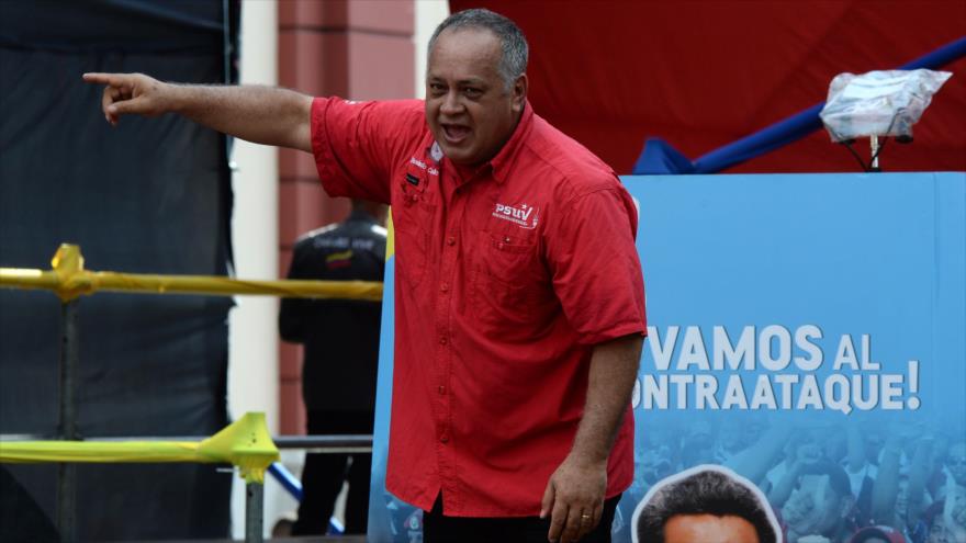 El presidente de la Asamblea Nacional Constituyente, Diosdado Cabello, Caracas, 22 de agosto de 2018.