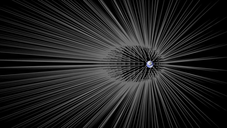 Representación ilustrativa del Huracán de Materia Oscura denominado S1. 