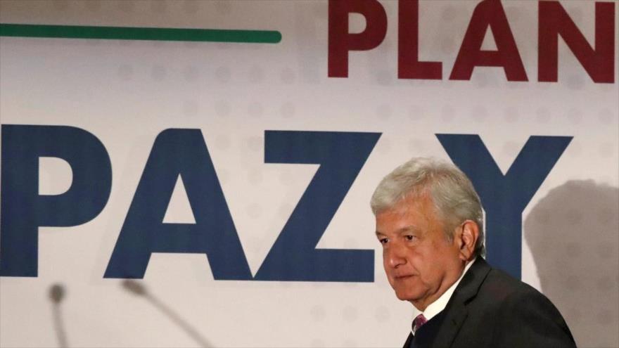 El presidente electo de México, Andrés Manuel López Obrador, presentó su estrategia de seguridad para su país, 14 de noviembre de 2018.