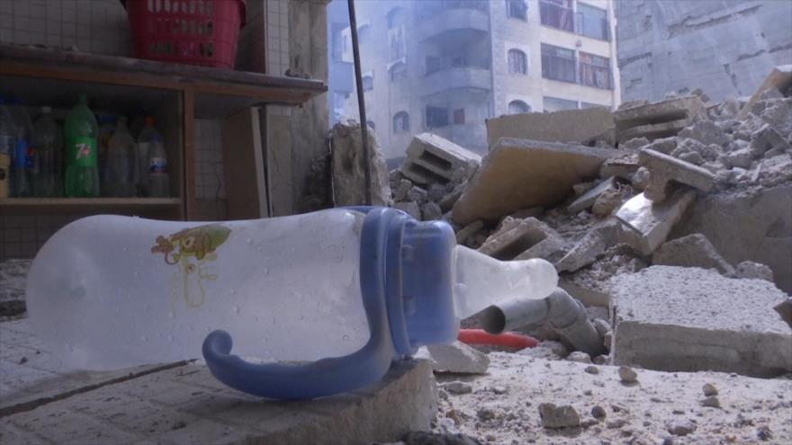 Bombas de Israel alcanzan un jardín de infancia en Gaza