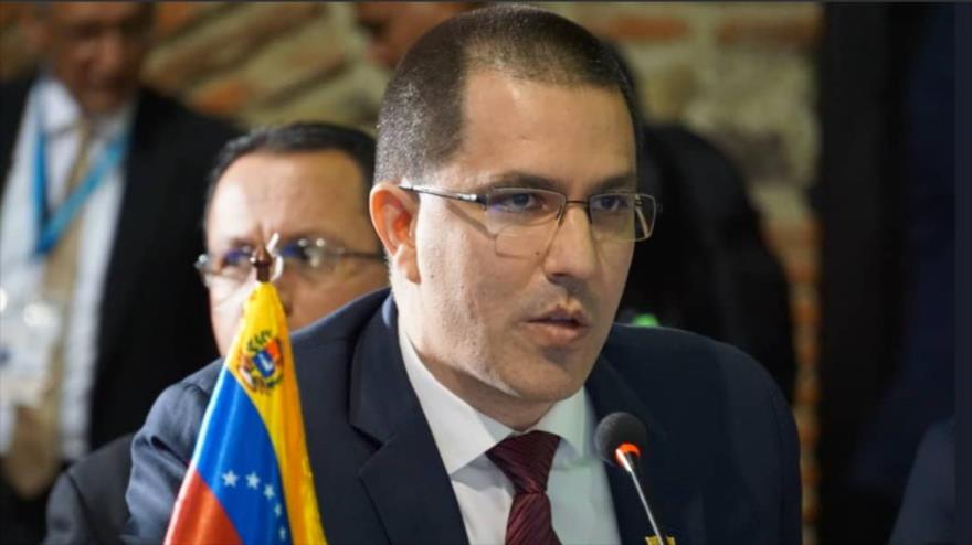 El canciller de Venezuela, Jorge Arreaza, durante la XXVI Cumbre Iberoamericana en la ciudad guatemalteca de Antigua, 16 de noviembre de 2018.