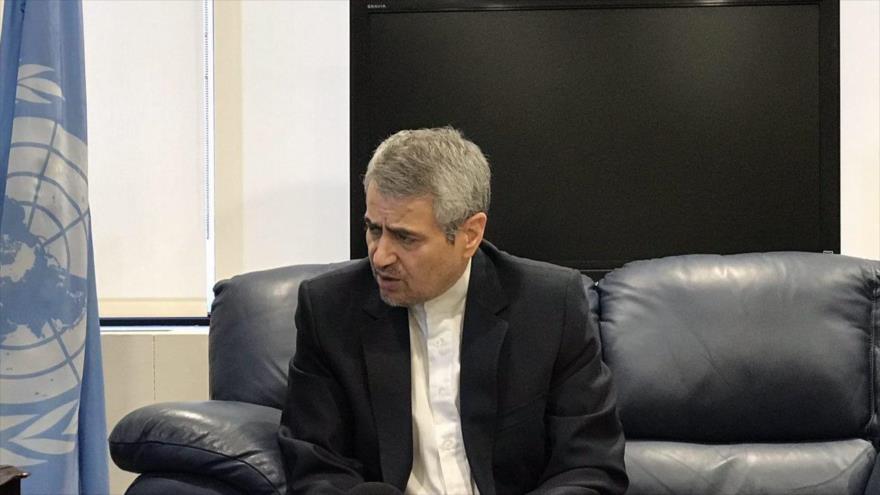 El saliente representante permanente iraní ante la Organización de las Naciones Unidas (ONU), Qolamali Joshru.