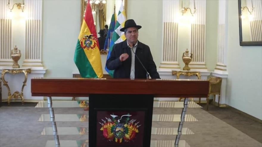 Ministro de Exteriores de Bolivia, Diego Pary, La Paz, Bolivia, 17 de noviembre de 2018 (Foto: ABI)