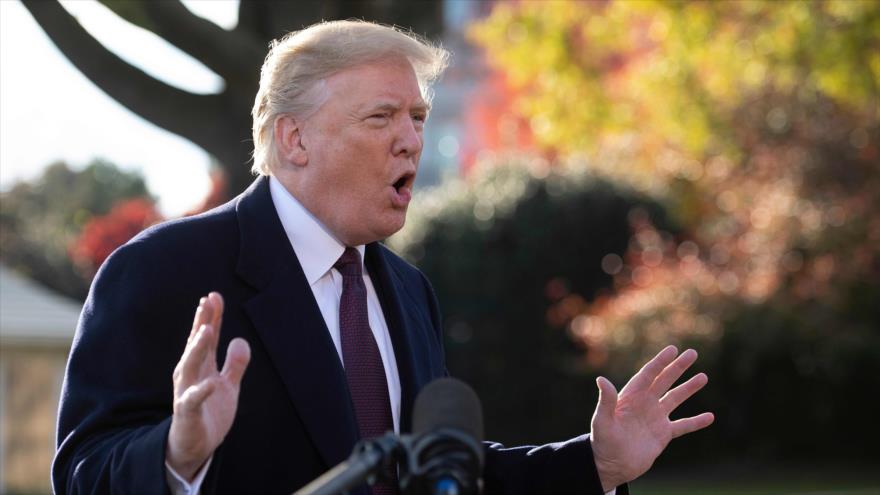 El presidente de EE.UU., Donald Trump, habla con los periodistas en la Casa Blanca, Washington, 20 de noviembre de 2018. (Foto: AFP)