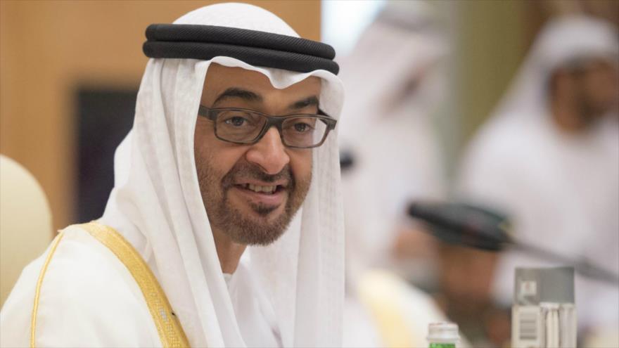 Mohammad bin Zayed Al Nahyan el príncipe heredero de Emiratos Árabes Unidos (EAU) y el gobernador de Abu Dabi, (la capital).