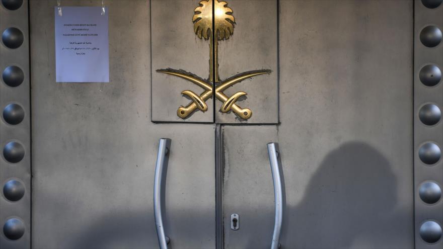 La entrada del consulado saudí en Estambul, Turquía, 29 de octubre de 2018. (Foto: AFP).