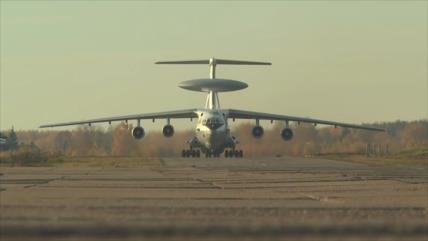 Primer vídeo divulgado de avión espía ruso A-50 a corta distancia