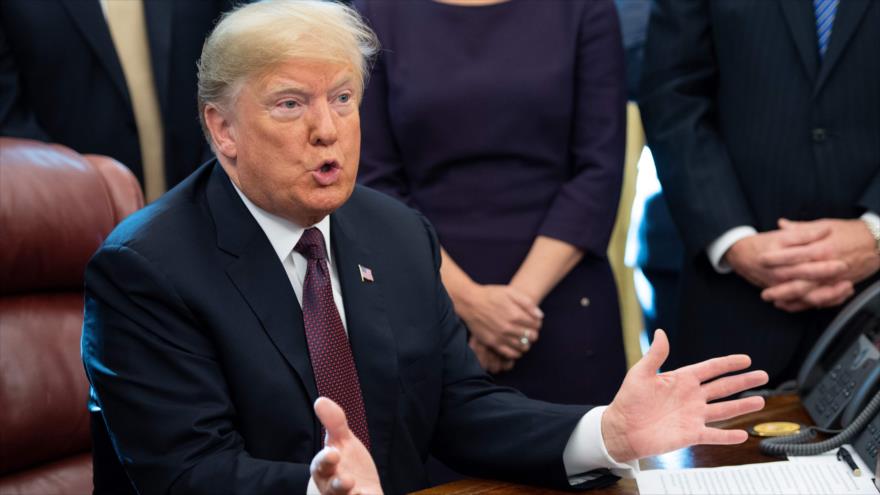 El presidente de EE.UU., Donald Trump, durante una reunión en la Casa Blanca, Washington DC, 16 de noviembre de 2018. (Foto: AFP)