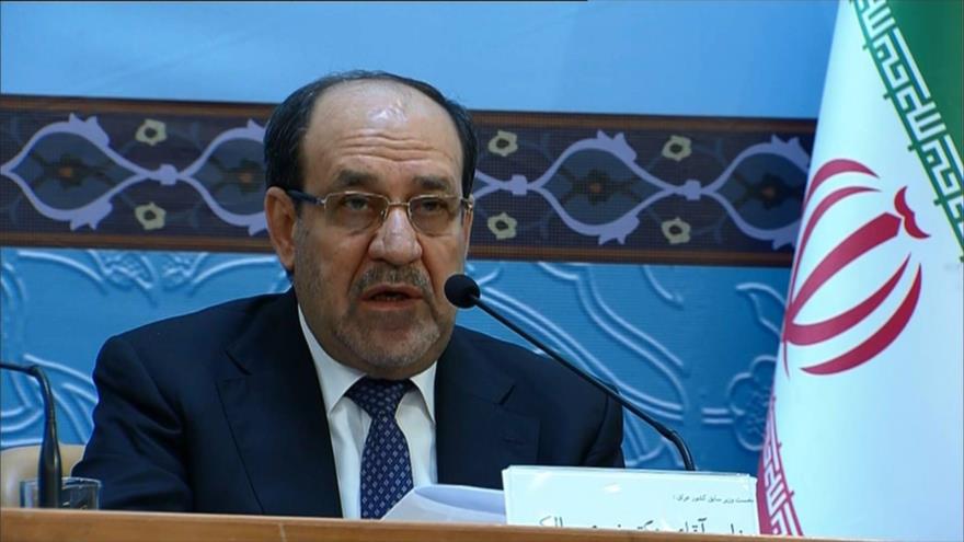 El expremier de Irak, Nuri al-Maliki, en la 32.ª Conferencia Internacional de la Unidad Islámica, 24 de noviembre de 2018.