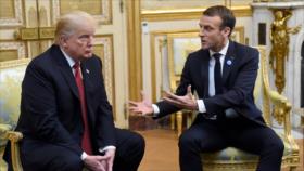 Trump aumenta presión sobre Macron al evocar protestas en Francia