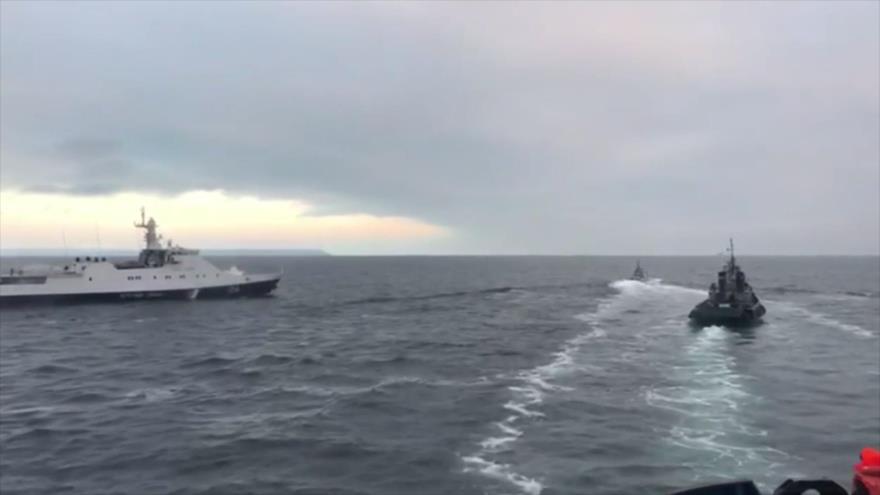 Rusia confirma haber detenido a 3 buques ucranianos