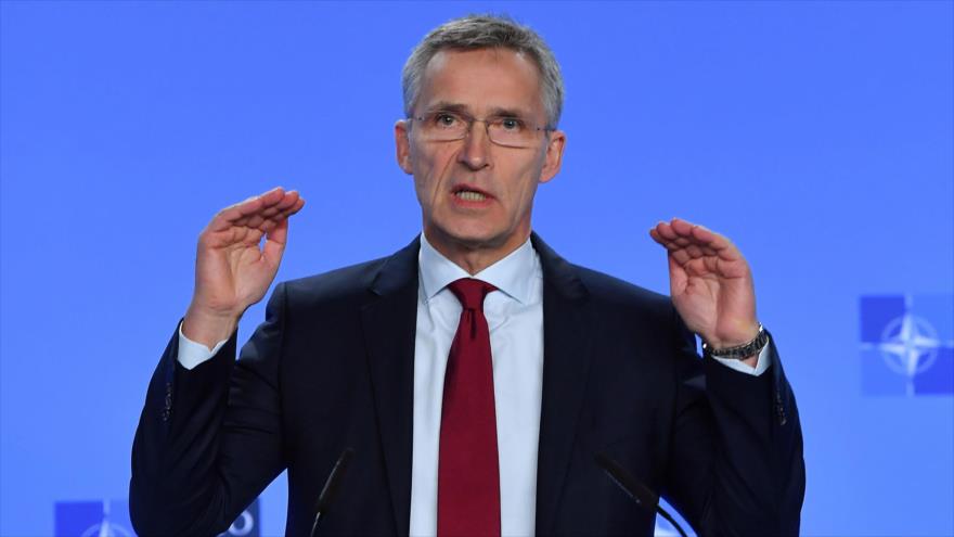 El secretario general de la Organización del Tratado del Atlántico Norte (OTAN), Jens Stoltenberg, Bruselas, 26 de noviembre de 2018. (Foto: AFP)