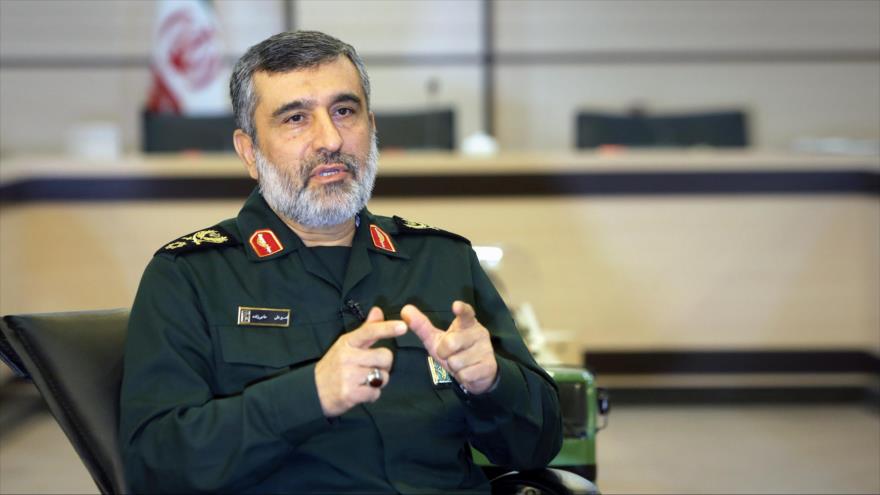 El comandante de la División Aeroespacial del Cuerpo de Guardianes de la Revolución Islámica (CGRI), el general de brigada Amir Ali Hayizade.