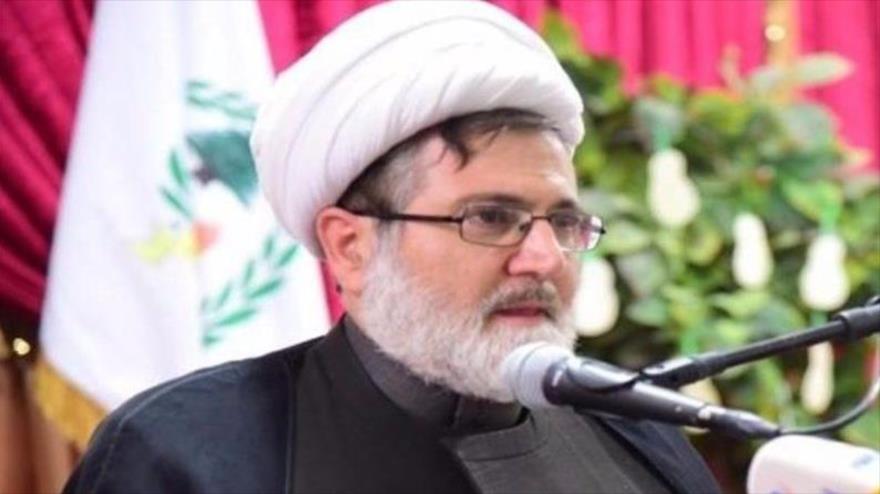 Sheij Hasan al-Bagdadi, un alto miembro del Consejo Ejecutivo del Movimiento de Resistencia Islámica de El Líbano (Hezbolá).