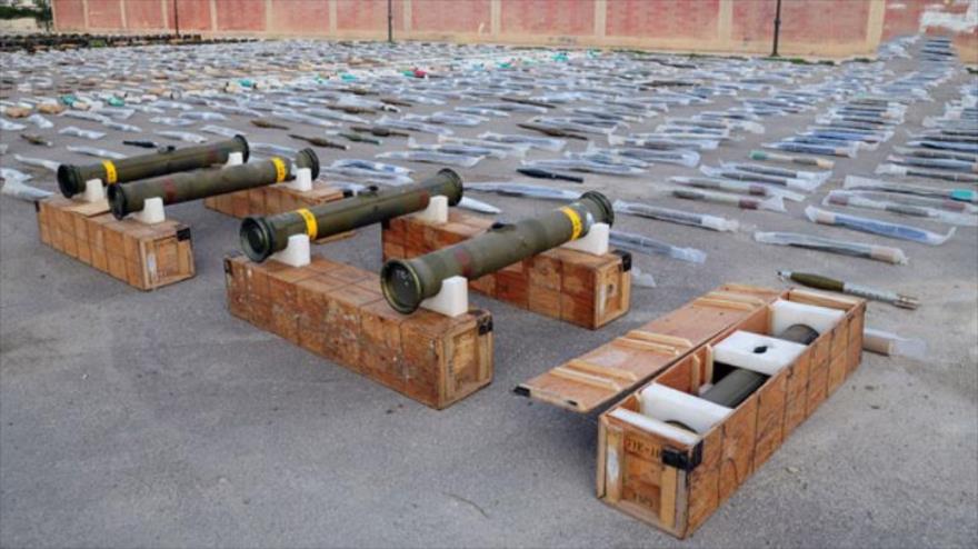 Siria halla armas estadounidenses de terroristas en el sur 