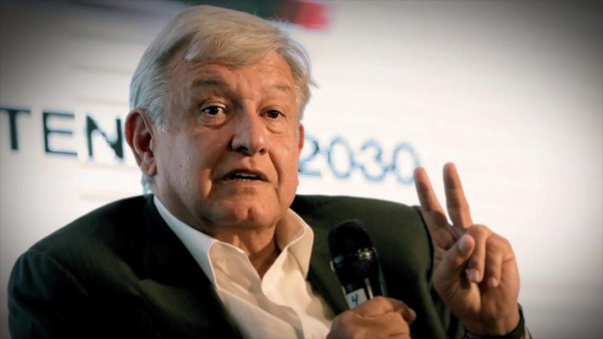 Gráfica de López Obrador, nuevo presidente de México