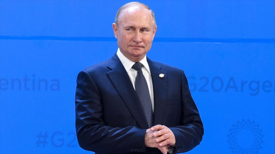 El presidente ruso, Vládimir Putin, posa para una foto durante la cumbre del G20, Argentina, 30 de noviembre de 2018. (Foto: AFP)