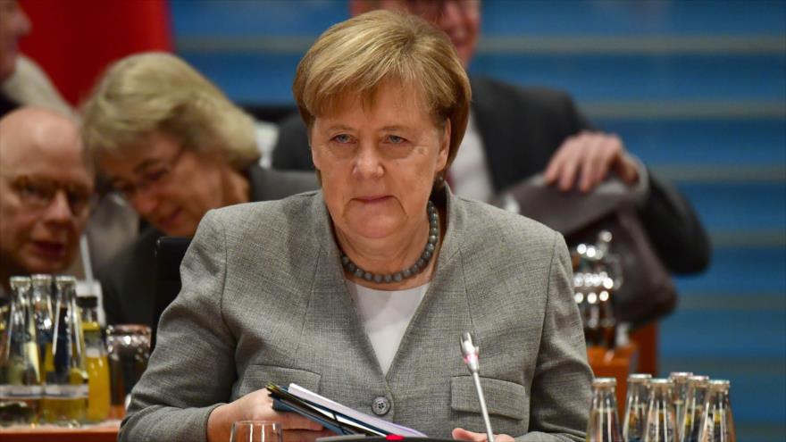 La canciller alemana, Angela Merkel, en una reunión en Berlín (capital), 3 de diciembre de 2018. (Foto: AFP)