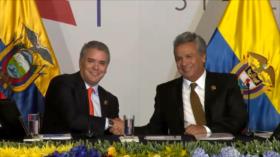 Iván Duque llega a Ecuador en medio de una tormenta política