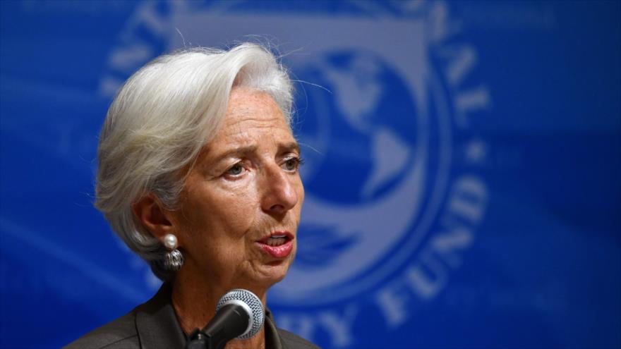 Christine Lagarde, directora ejecutiva del FMI, habla en una conferencia en Tokio, capital japonesa, 4 de octubre de 2018. (Foto: AFP)