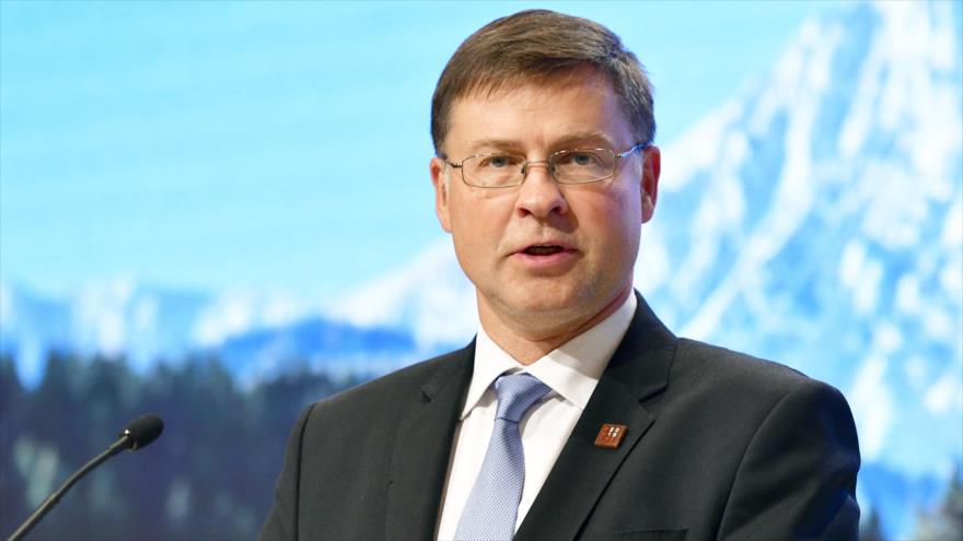 El vicepresidente de la Comisión Europea, Valdis Dombrovskis, Viena, Austria, 8 de septiembre de 2018.