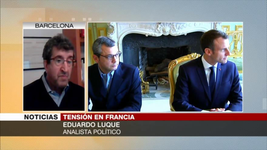 Luque: Protestas someten a Macron a extrema debilidad política