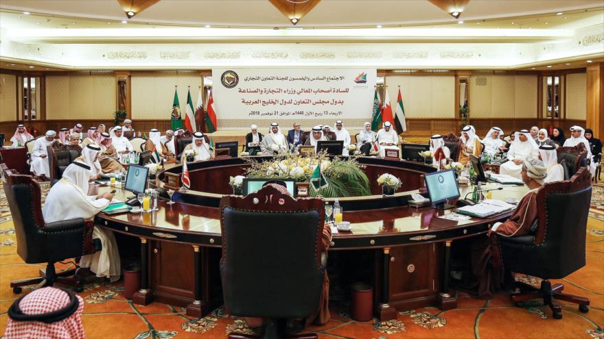 Representantes económicos del Consejo de Cooperación del Golfo (CCG), Kuwait, 21 de noviembre de 2018. (Foto: AFP)