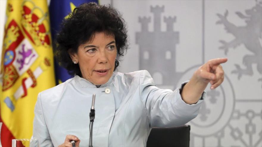 La portavoz y ministra de Educación del Gobierno español, Isabel Celáa.